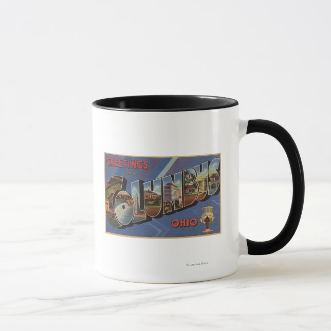 Mug Columbus, Ohio - Scènes de grandes lettres (Droite)