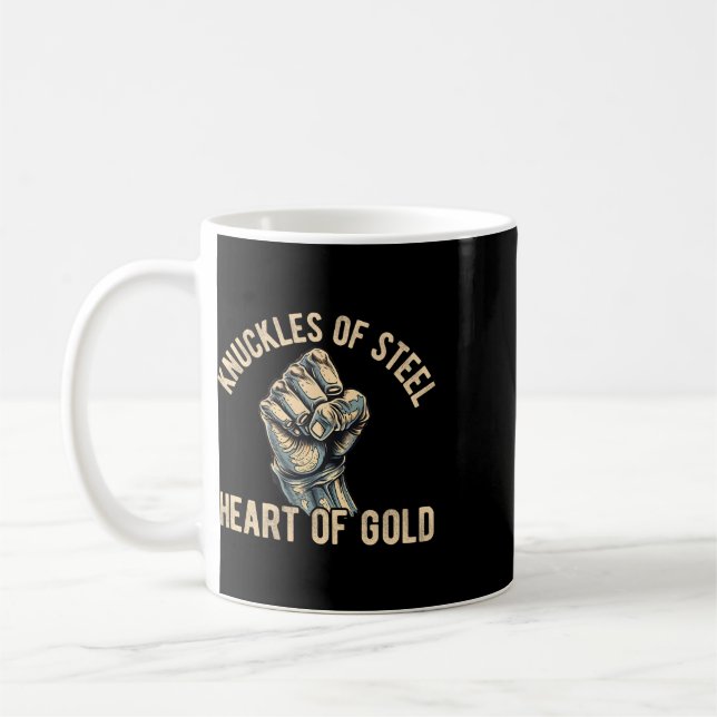 Mug Combat à poings nus hommes poings combattants Comb (Gauche)