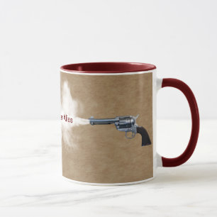 Mug Combat d'arme à feu au café