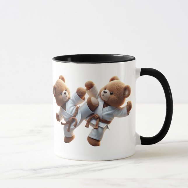 Mug Combat d'art martiaux entre deux ours. (Droite)