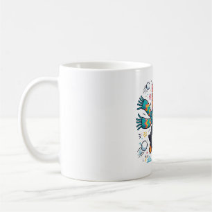 Mug Combat de boules de neige de pingouin Art d'hiver