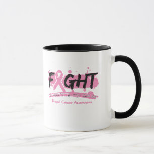 Mug COMBAT de cancer du sein soutenant ma cause