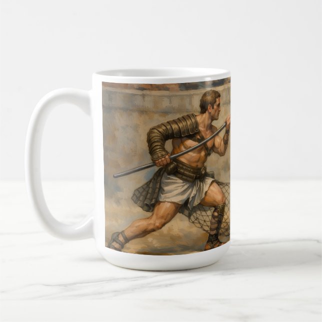 Mug Combat de gladiateurs romains Art classique (Gauche)