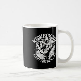 Mug Combat de kickboxing pour votre vie Kickbox