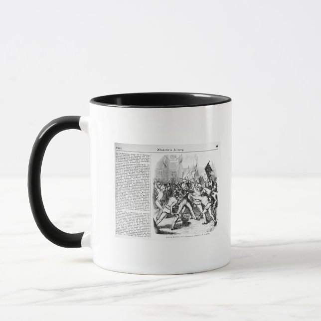 Mug Combat entre les républicains et le Parlement (Gauche)