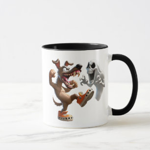 Mug Combat entre un chien et un fantôme.