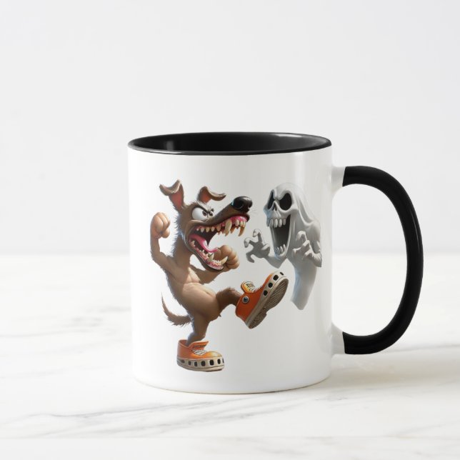 Mug Combat entre un chien et un fantôme. (Droite)