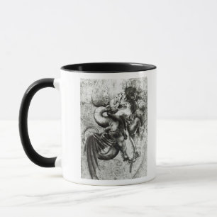 Mug Combat entre un dragon et un lion