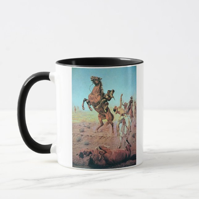 Mug Combat pour le trou d'eau (litho de couleur) (Gauche)