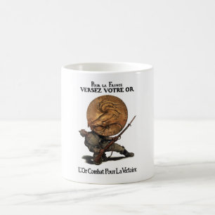 Mug Combats d'or pour la victoire -- WW1 français