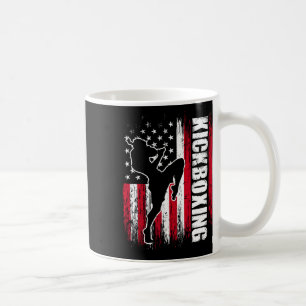 Mug Combattant de kickboxing de drapeau américain nous