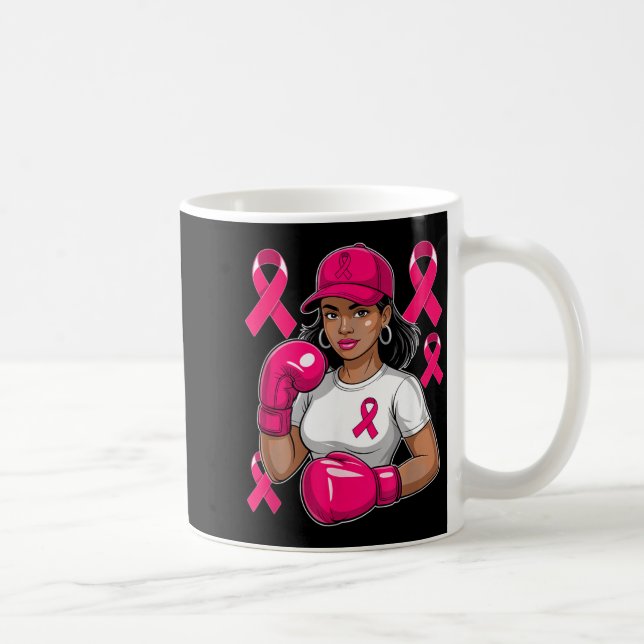 Mug Combattant de la sensibilisation au cancer du sein (Droite)