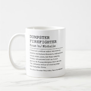 Mug Combattant de l'Incendie de la Poubelle Personnali