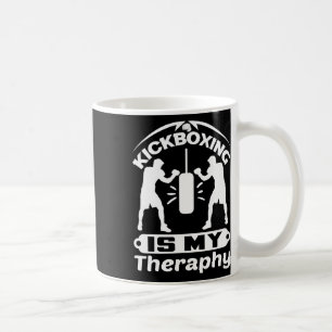 Mug Combattant drôle disant que le kickboxing est ma b