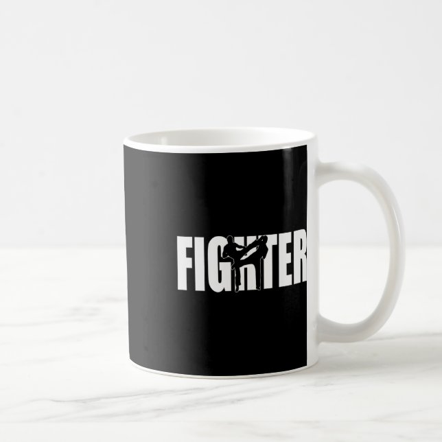 Mug Combattant Mma Kickboxing Muay Thai Arts Martiaux  (Droite)