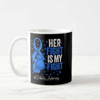 Mug Combattant survivant ruban bleu pour la sensibilis