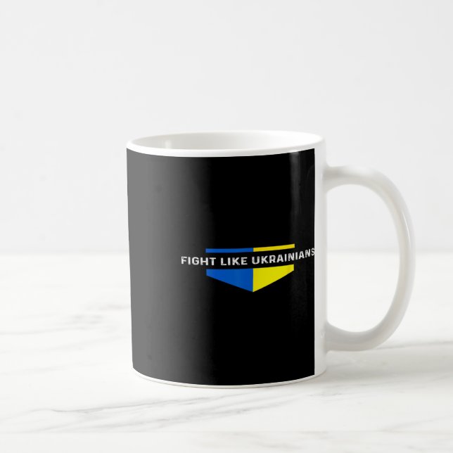 Mug Combattez comme les Ukrainiens Ukrainien Zelensky  (Droite)