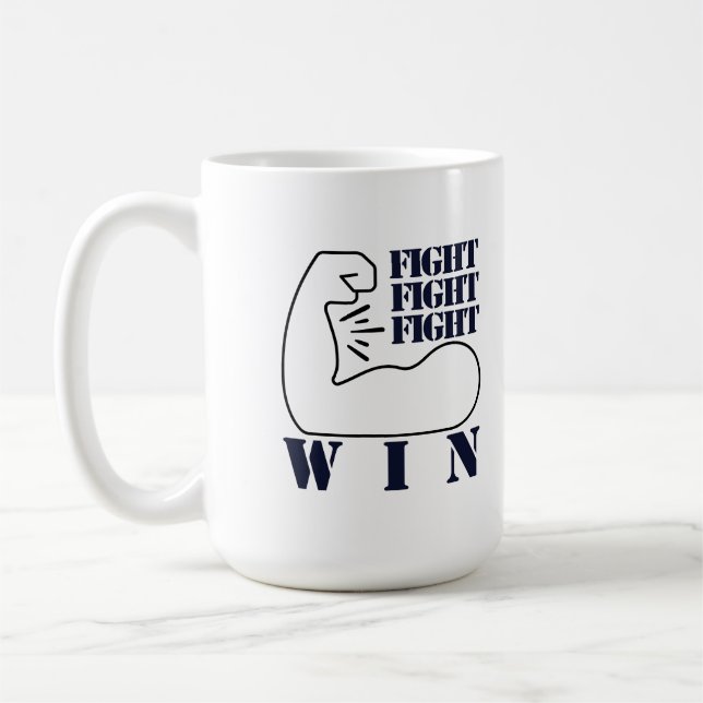 Mug Combattre, combattre, combattre, gagner (Gauche)
