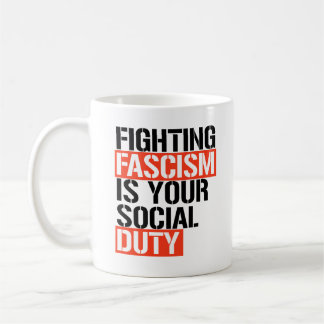 Mug Combattre le fascisme est votre devoir
