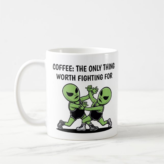 Mug Combattre les Aliens (Gauche)