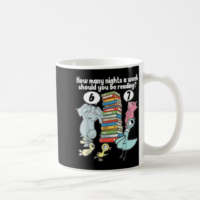 Mug Combien de Soirs Par Semaine Devriez-Vous Lire_ 6– (Droite)
