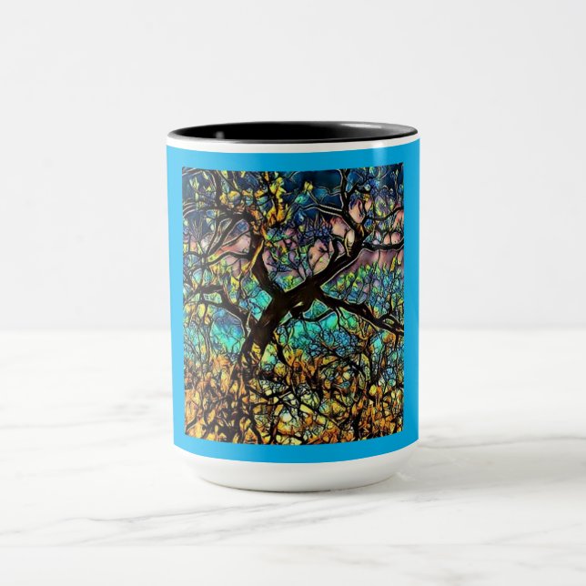 Mug combo, 15 oz-Arbre de vie (Centre)