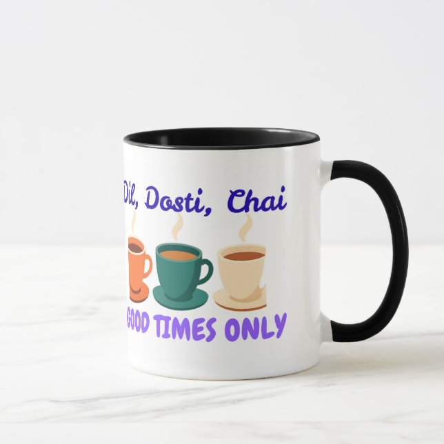 Mug Combo Aesthetic Dil Dosti Chai Desi Friends (Droite)