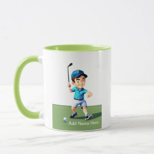 Mug Combo de Golfeur junior personnalisé