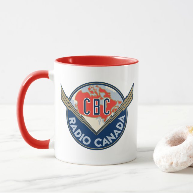 Mug Combo du logo de la CBC 1940 (Avec donut)