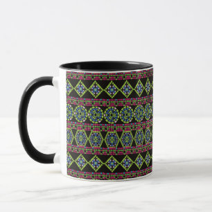 Mug Combo en mosaïque - Conception géométrique fra