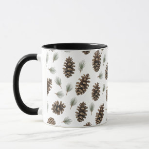 Mug Combo en Pinecone rustique - Farmhouse Christm