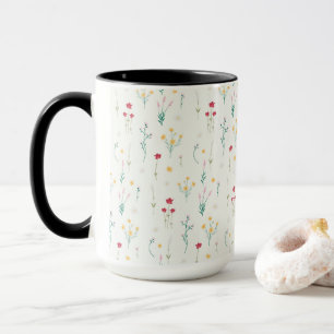 Mug Combo floral de printemps Motif de fleurs