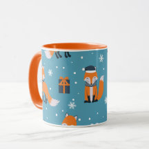 Mug Combo Fox de Noël, 325 ml