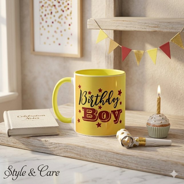 Mug Combo Garçon d'Anniversaire pour Célébrations  (Birthday Boy Combo Mug for Special Celebrations)