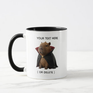 Mug Combo Halloween Capybara Vampire Mignon Noir