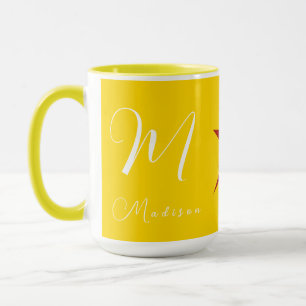 Mug Combo Jaune De Marque Entièrement Personnalisable