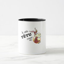 Mug combo "Je suis têtu comme un âne"