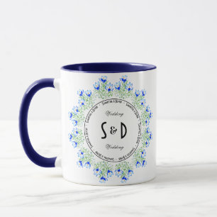 Mug Combo Mariage Crocus Bleu