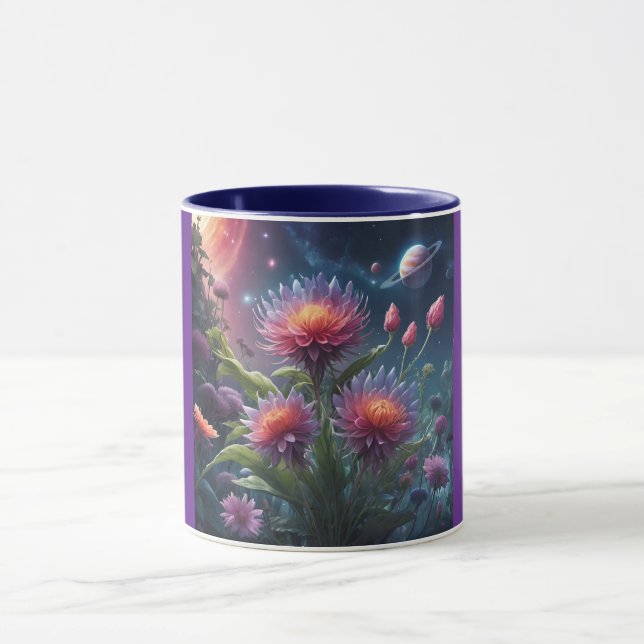 Mug Combo Mug, 11oz (Twilight Flower-6) (Centre)