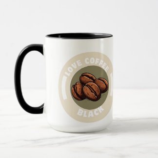 Mug Combo Mug, 15 oz, Love Coffee Black