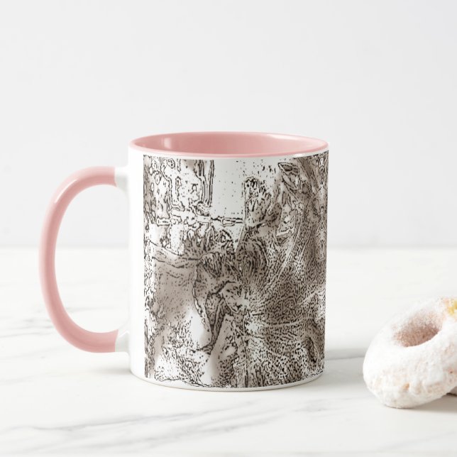Mug Combo "neutre et chic" (Avec donut)