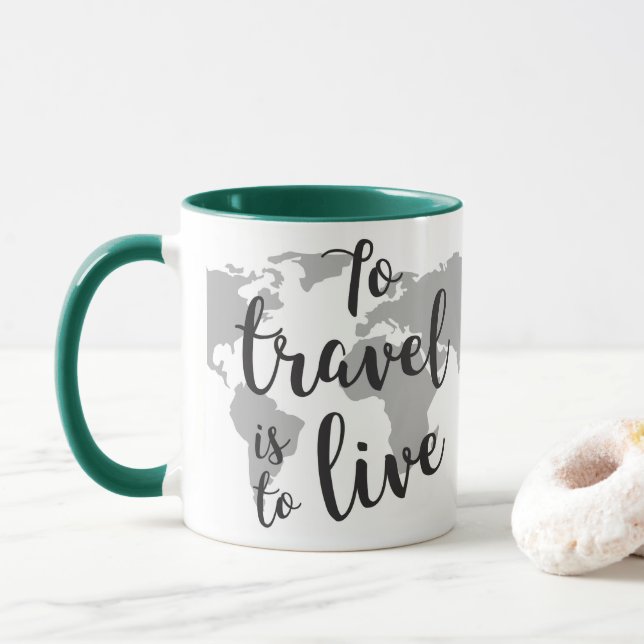 Mug combo noir 11 oz (Avec donut)