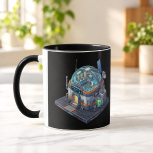 Mug Combo Noir Laboratoire de Recherche Sci-Fi