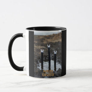 Mug combo noir Mud Diver 2 faces