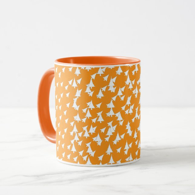 Mug Combo Orange White Trees (Devant gauche)