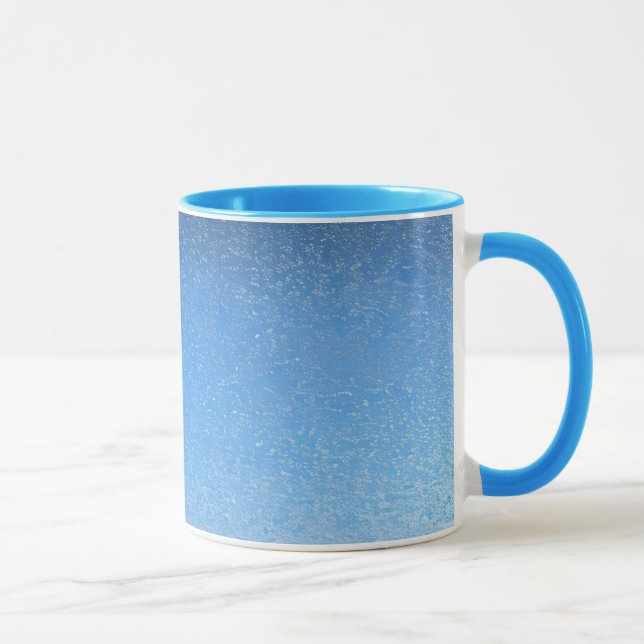 Mug Combo Parties scintillant bleue moderne (Droite)