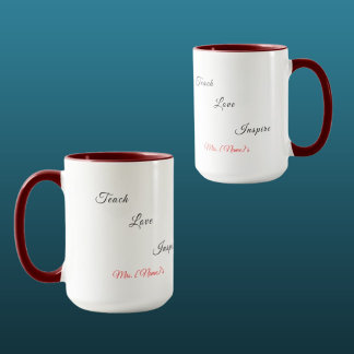 Mug Combo Professeur de Maternelle Personnalisé
