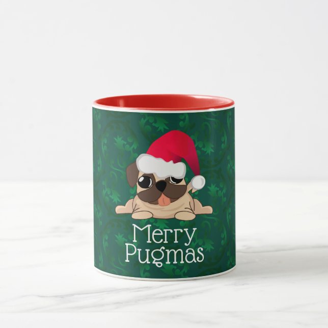 Mug Combo Pug de Noël (Centre)