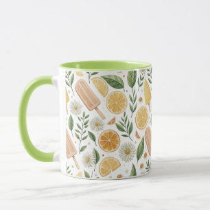Mug Combo – Sucette au Citron & Motif Floral de Ma