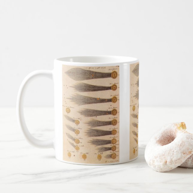 Mug Comètes par Stanislaw Lubieniecki, Astronomie Vint (Avec donut)